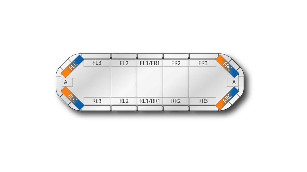 Legion DC 1087mm (43") - Blue/Amber (12VDC)