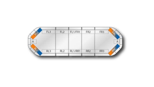 Legion DC 1087mm (43") - Blue/Amber (24VDC)