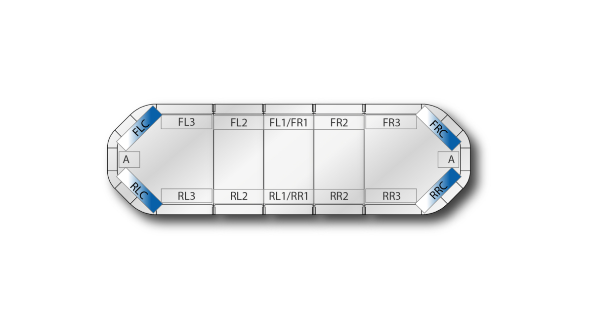 Legion DC 1087mm (43") - Blue/White (24VDC)