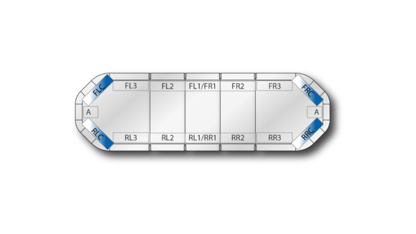 Legion DC 1087mm (43") - Blue/White (12VDC)