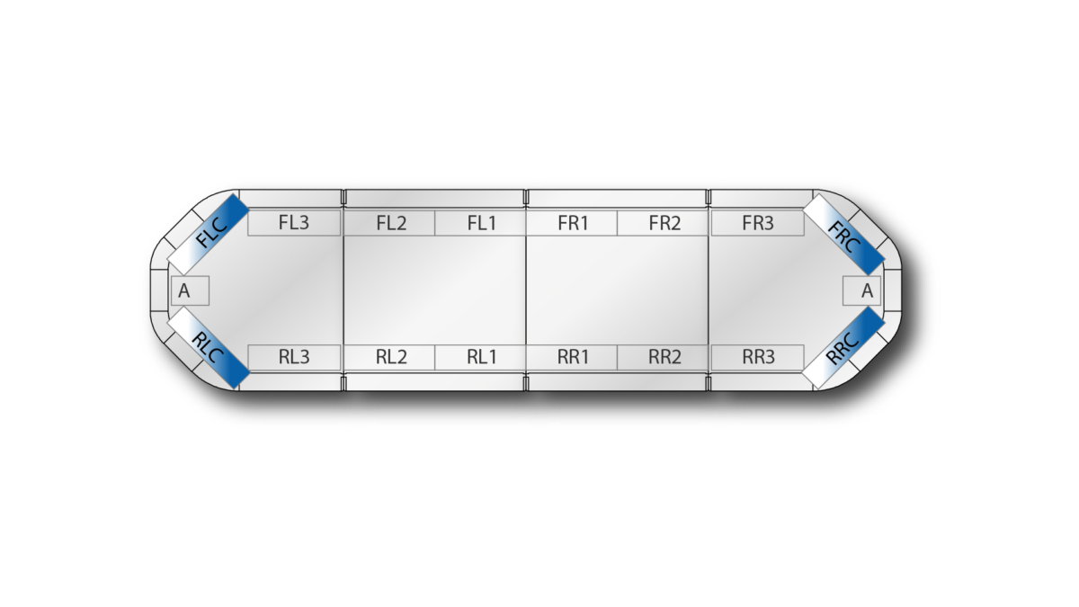 Legion DC 1252mm (49.5") - Blue/White (24VDC)