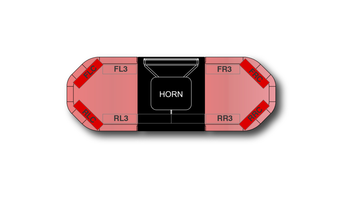 Legion FIT+ H002 Speaker 0935mm (37") - RR (12-24VDC)