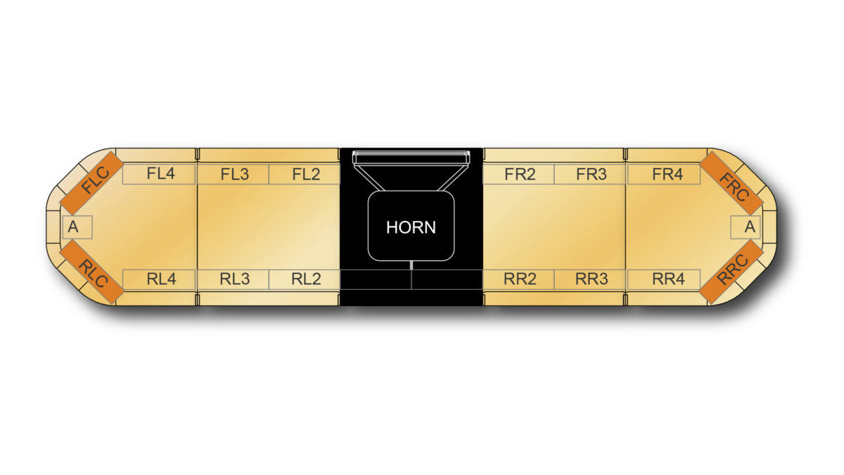 Legion FIT+ H002 Speaker 1537mm (60.5") - AA (12-24VDC)