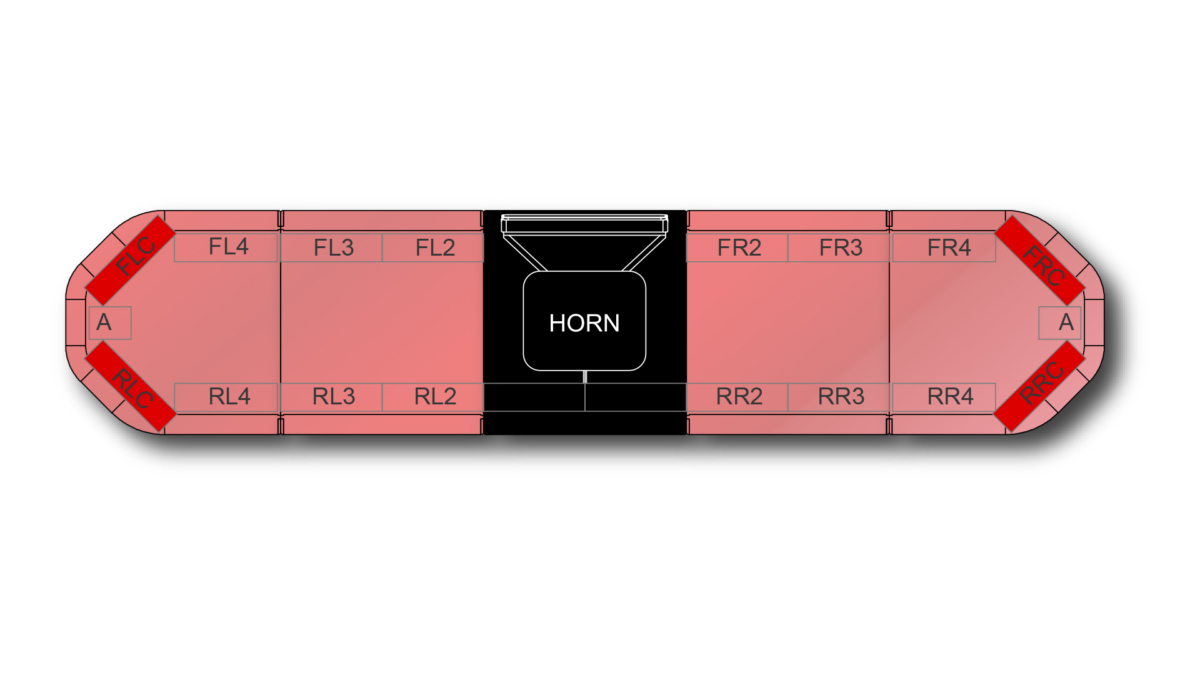 Legion FIT+ H002 Speaker 1537mm (60.5") - RR (12-24VDC)