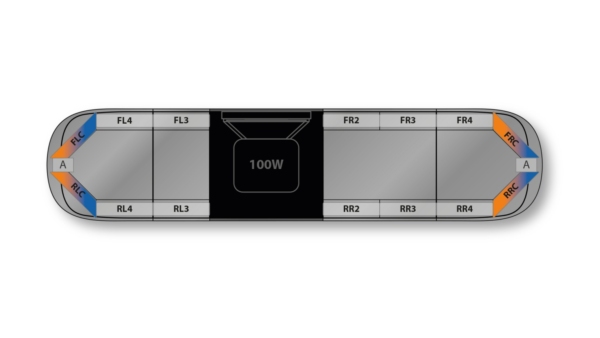 Aegis DC H002 Speaker 1366mm (54") - BAK (12VDC)