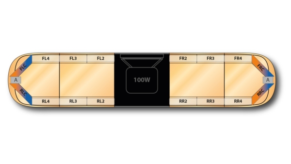 Aegis DC H002 Speaker 1522mm (60") - BAA (12VDC)