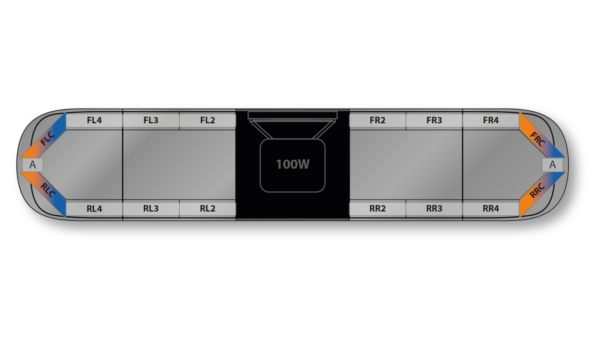 Aegis DC H002 Speaker 1522mm (60") - BAK (12VDC)