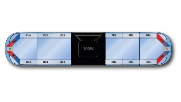 Aegis DC H002 Speaker 1522mm (60") - RBB (12VDC)