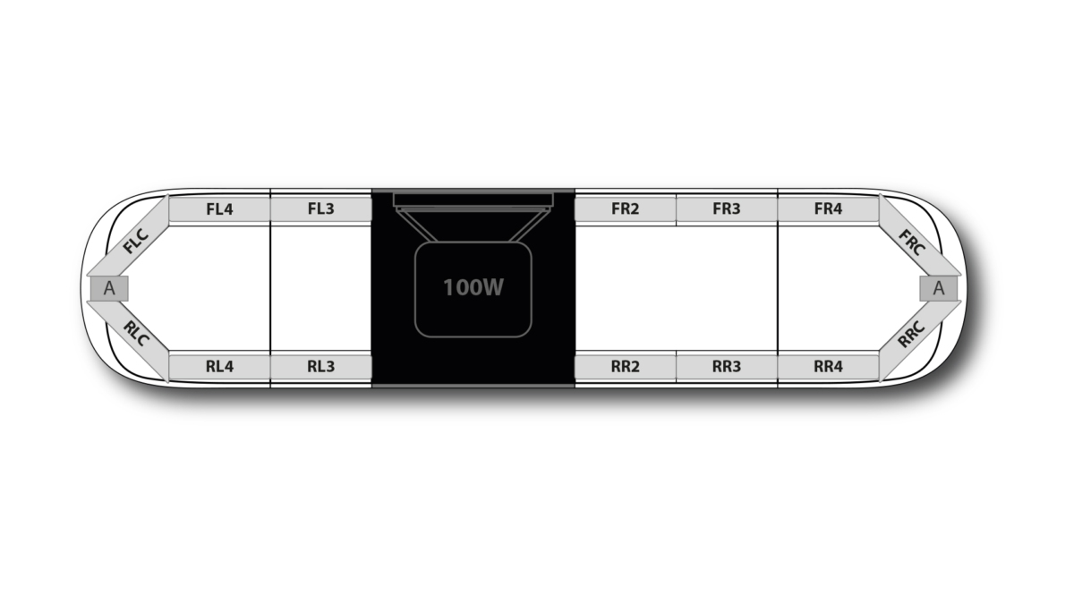 Aegis DC H002 Speaker 1366mm (54") - BAK (12VDC)