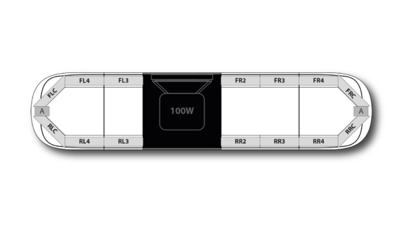 Aegis DC H002 Speaker 1366mm (54") - RBB (12VDC)