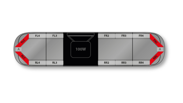 Aegis HE H002 Speaker 1366mm (54") - RK (12VDC)