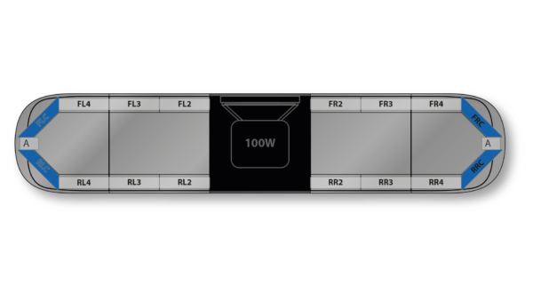 Aegis HE H002 Speaker 1522mm (60") - BK (12VDC)
