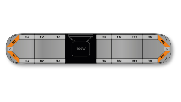 Aegis HE H002 Speaker 1678mm (66") - AK (12VDC)