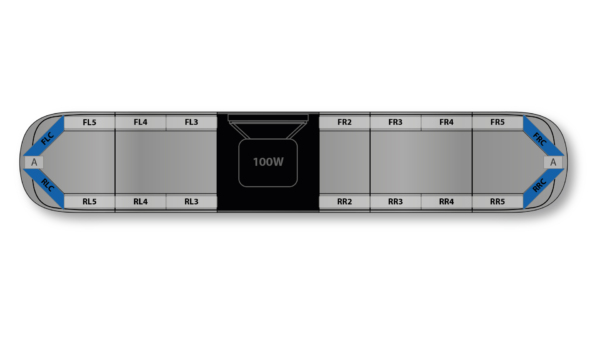 Aegis HE H002 Speaker 1678mm (66") - BK (12VDC)
