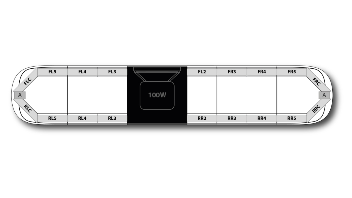 Aegis HE H002 Speaker 1678mm (66") - RK (12VDC)