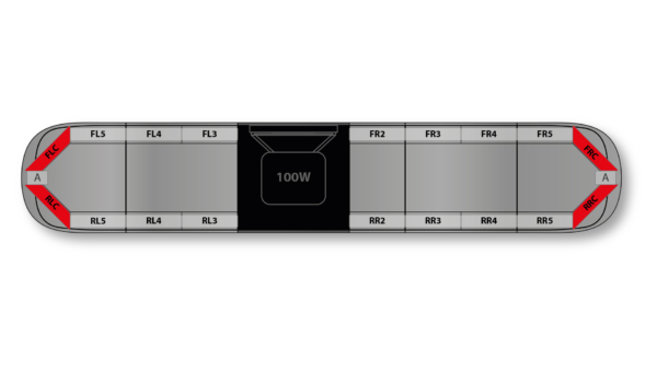 Aegis HE H002 Speaker 1678mm (66") - RK (12VDC)