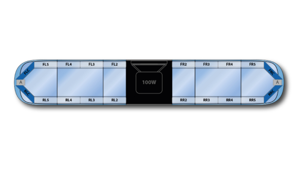 Aegis HE H002 Speaker 1834mm (72") - BB (12VDC)