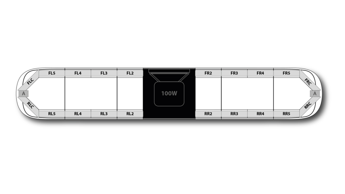 Aegis HE H002 Speaker 1834mm (72") - AA (12VDC)