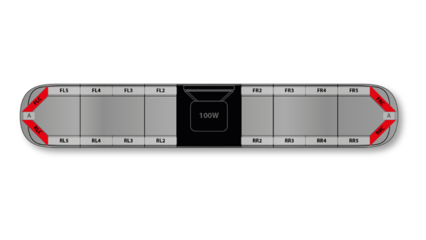 Aegis HE H002 Speaker 1834mm (72") - RK (12VDC)