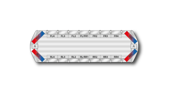 Torrent DC 1132mm (44.5") - Red/Blue (Short Lens/12VDC)