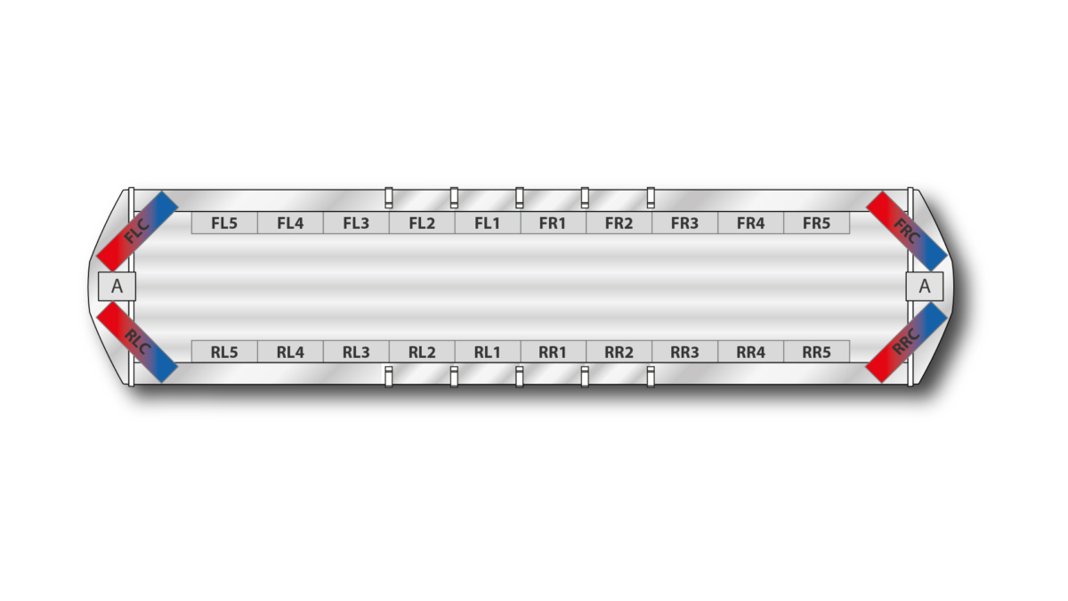 Torrent DC 1492mm (58.5") - Red/Blue (Long Lens/24VDC)
