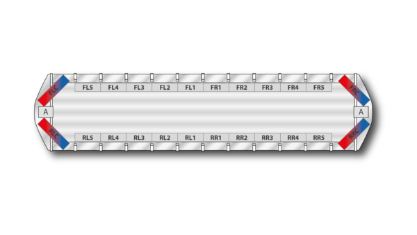 Torrent DC 1492mm (58.5") - Red/Blue (Short Lens/24VDC)