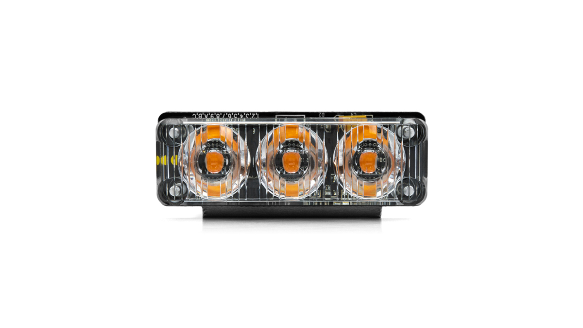 Microbar EX Lighthead 3LED TIR - Amber (12-24VDC)