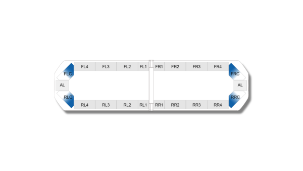 Silverblade Lightbar DC 1112mm (44") - Blue/White