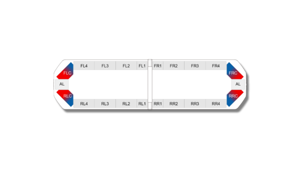 Silverblade Lightbar DC 1112mm (44") - Red/Blue