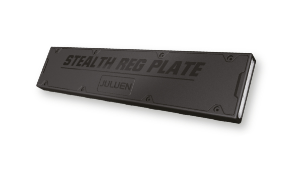 Stealth Registration Plate - Amber