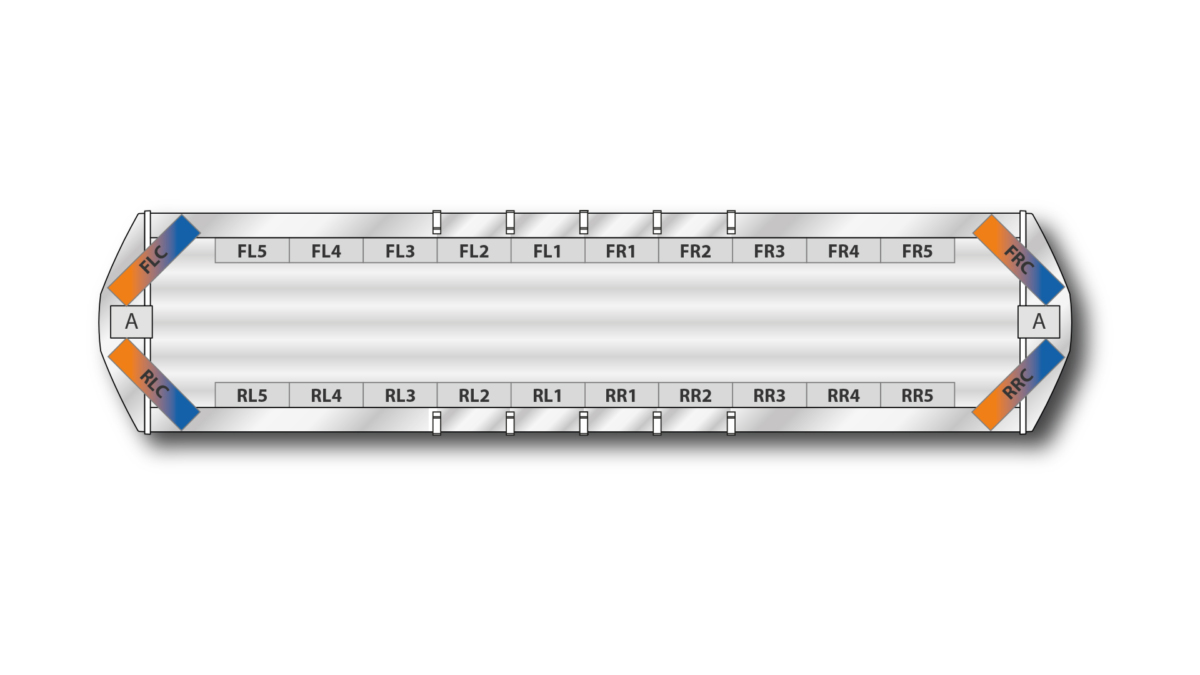 Torrent DC 1492mm (58.5") - Blue/Amber (Long Lens/12VDC)
