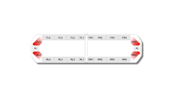 Silverblade Lightbar DC 1112mm (44") - Red/White