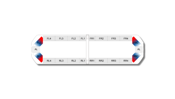 Silverblade Lightbar 1112mm (44") - Red/Blue/White