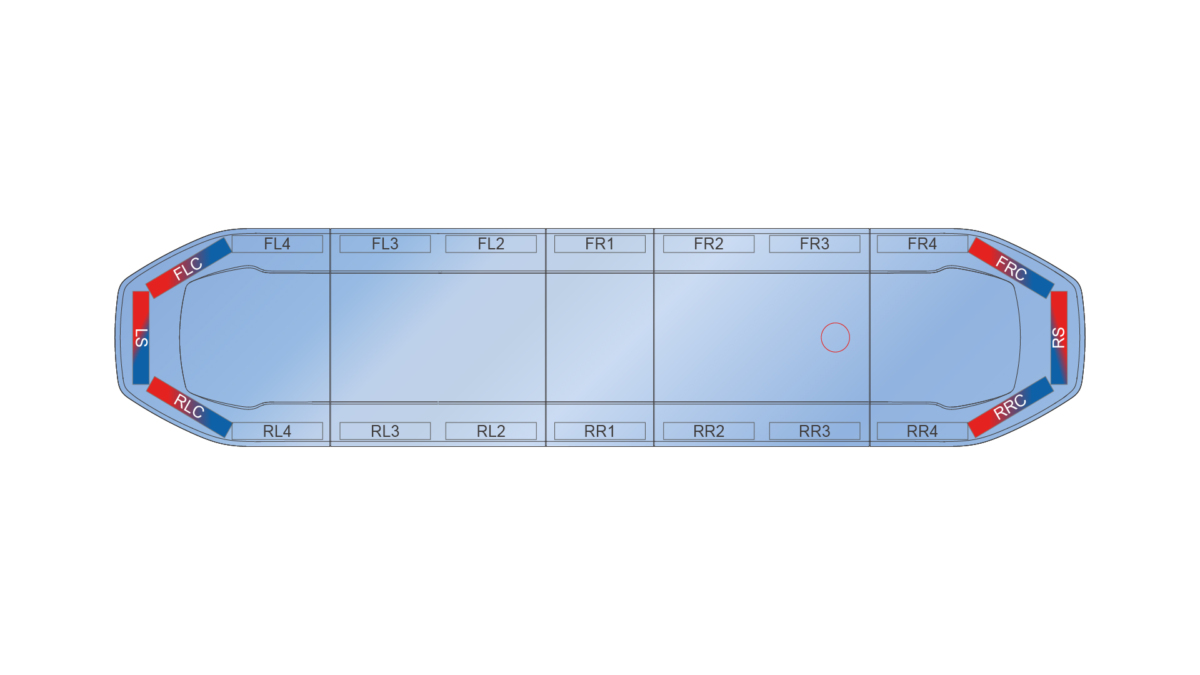 Raiden HE Dual Colour Lightbar 1371mm (54") - RBB