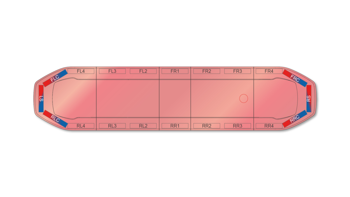 Raiden HE Dual Colour Lightbar 1371mm (54") - RBR
