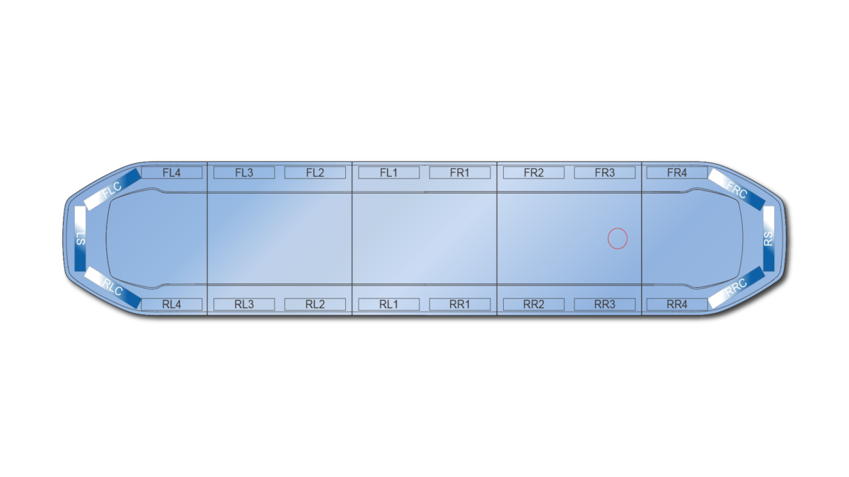 Raiden HE Dual Colour Lightbar 1523mm (60") - BWB