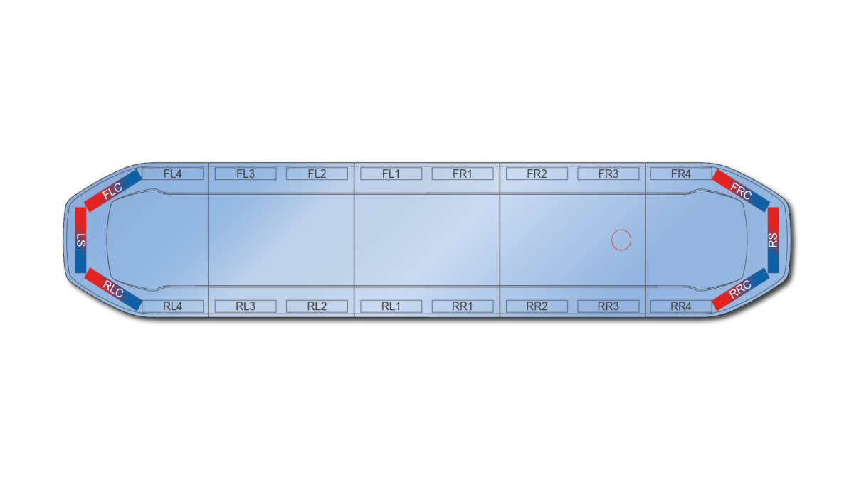 Raiden HE Dual Colour Lightbar 1523mm (60") - RBB