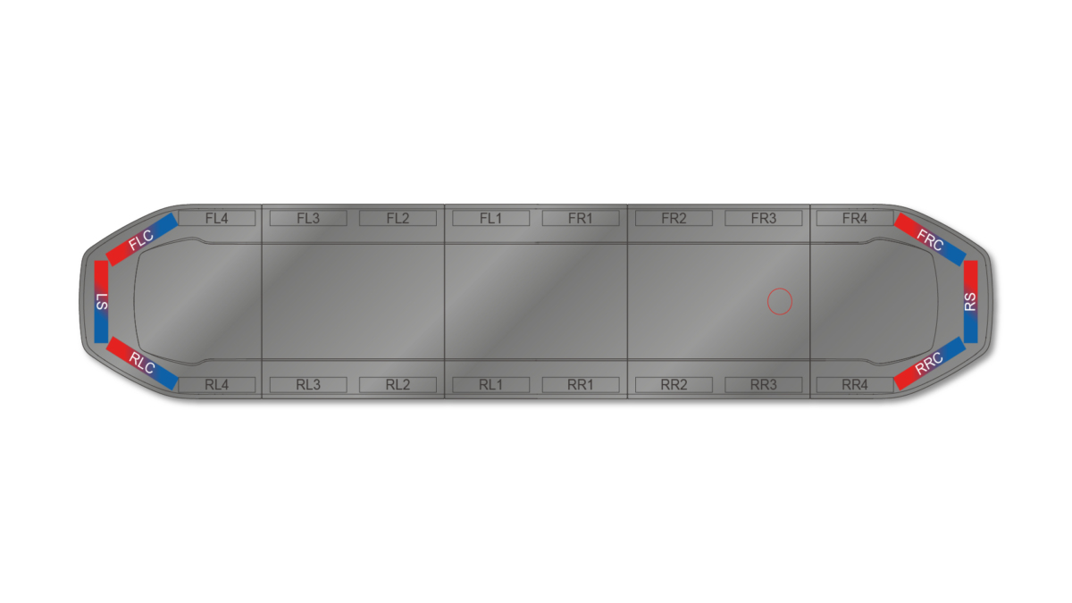 Raiden HE Dual Colour Lightbar 1523mm (60") - RBK