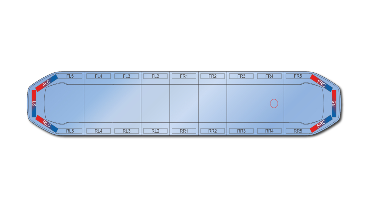 Raiden HE Dual Colour Lightbar 1676mm (66") - RBB