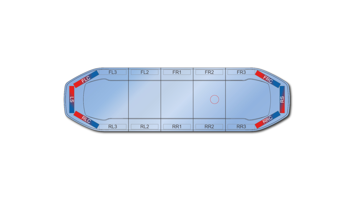 Raiden HE Dual Colour Lightbar 1066mm (42") - RBB