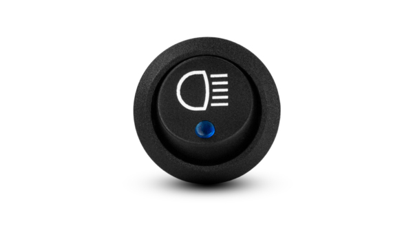 Rocker Switch - Blue LED Head Light Symbol