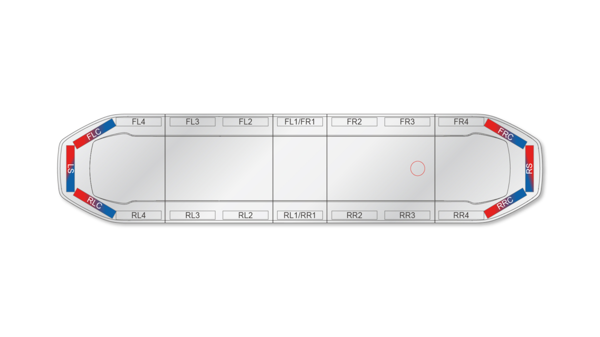 Raiden HE Dual Colour Lightbar 1371mm (54") - RBC