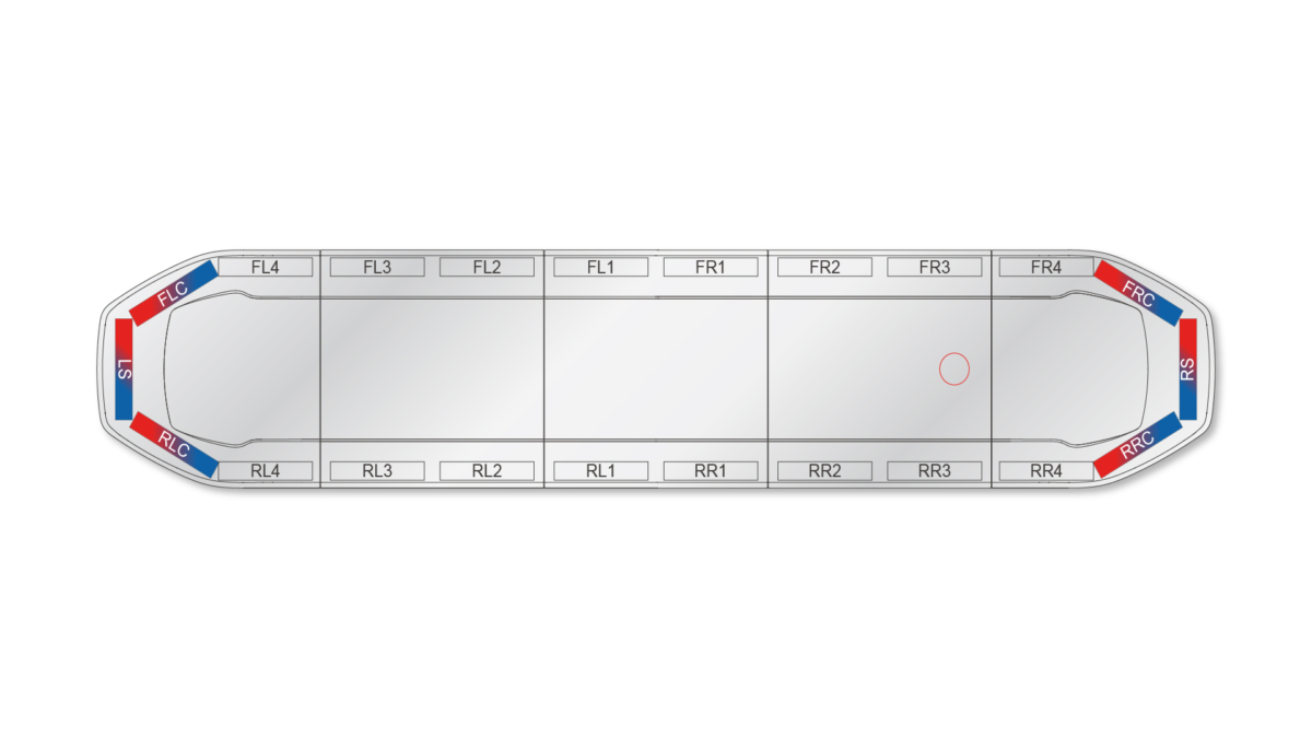 Raiden HE Dual Colour Lightbar 1523mm (60") - RBC