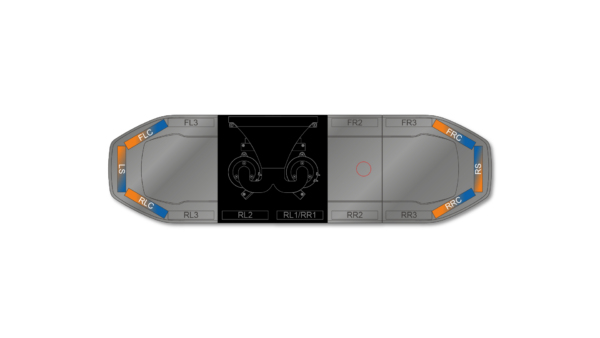 Raiden HE Dual Colour Speaker Lightbar 1066mm (42") - BAK