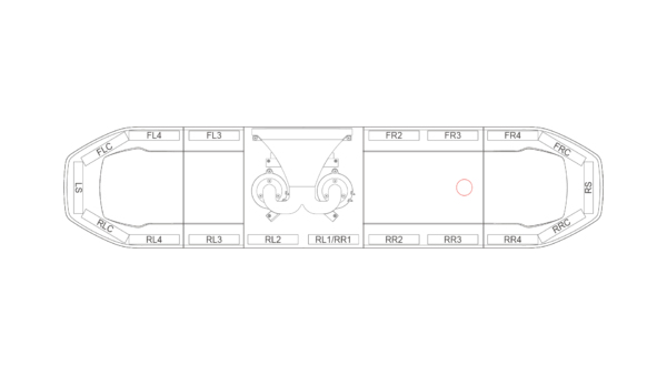Raiden HE Dual Colour Speaker Lightbar 1371mm (54") - BWK