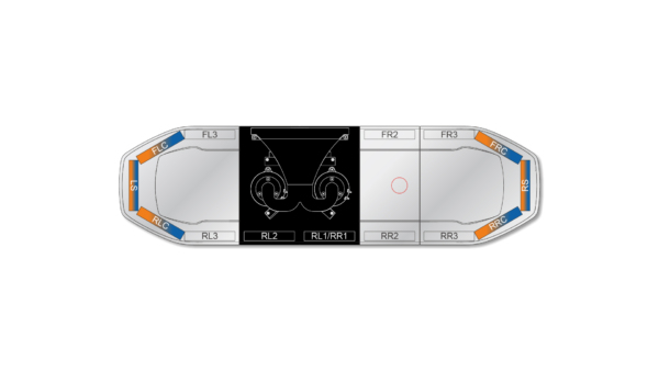 Raiden HE Dual Colour Speaker Lightbar 1066mm (42") - BAC