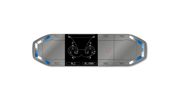 Raiden HE Dual Colour Speaker Lightbar 1066mm (42") - BWK
