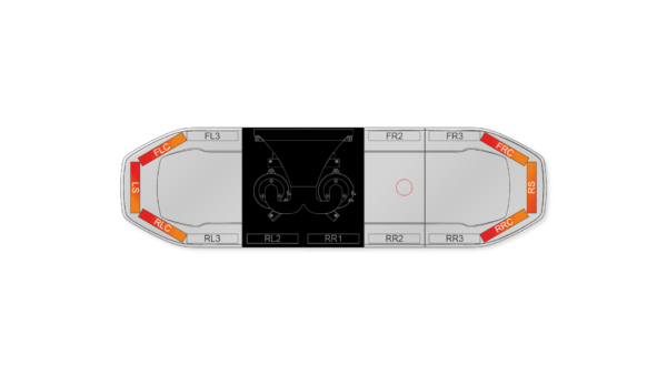 Raiden HE Dual Colour Speaker Lightbar 1066mm (42") - RAC
