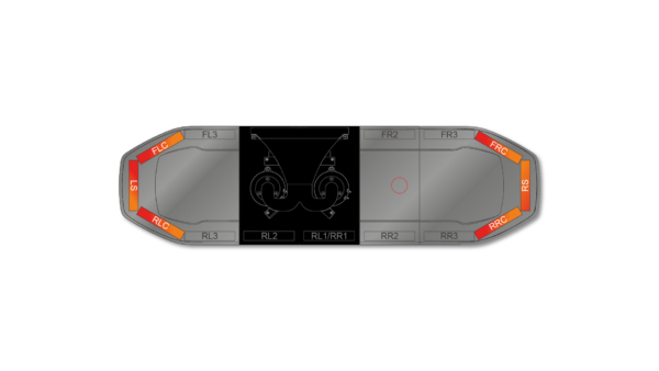 Raiden HE Dual Colour Speaker Lightbar 1066mm (42") - RAK