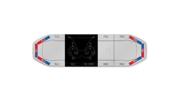 Raiden HE Dual Colour Speaker Lightbar 1066mm (42") - RBC